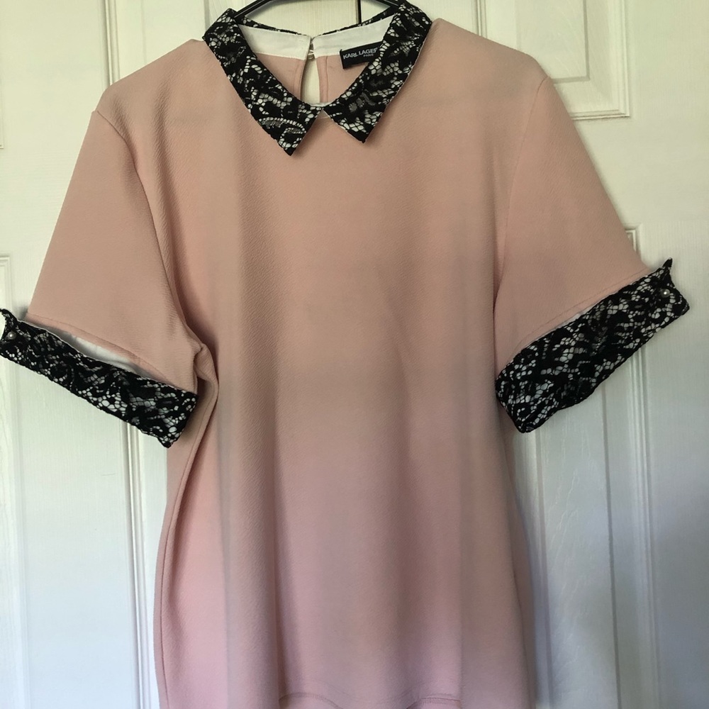 Karl Lagerfeld XL light pink blouse